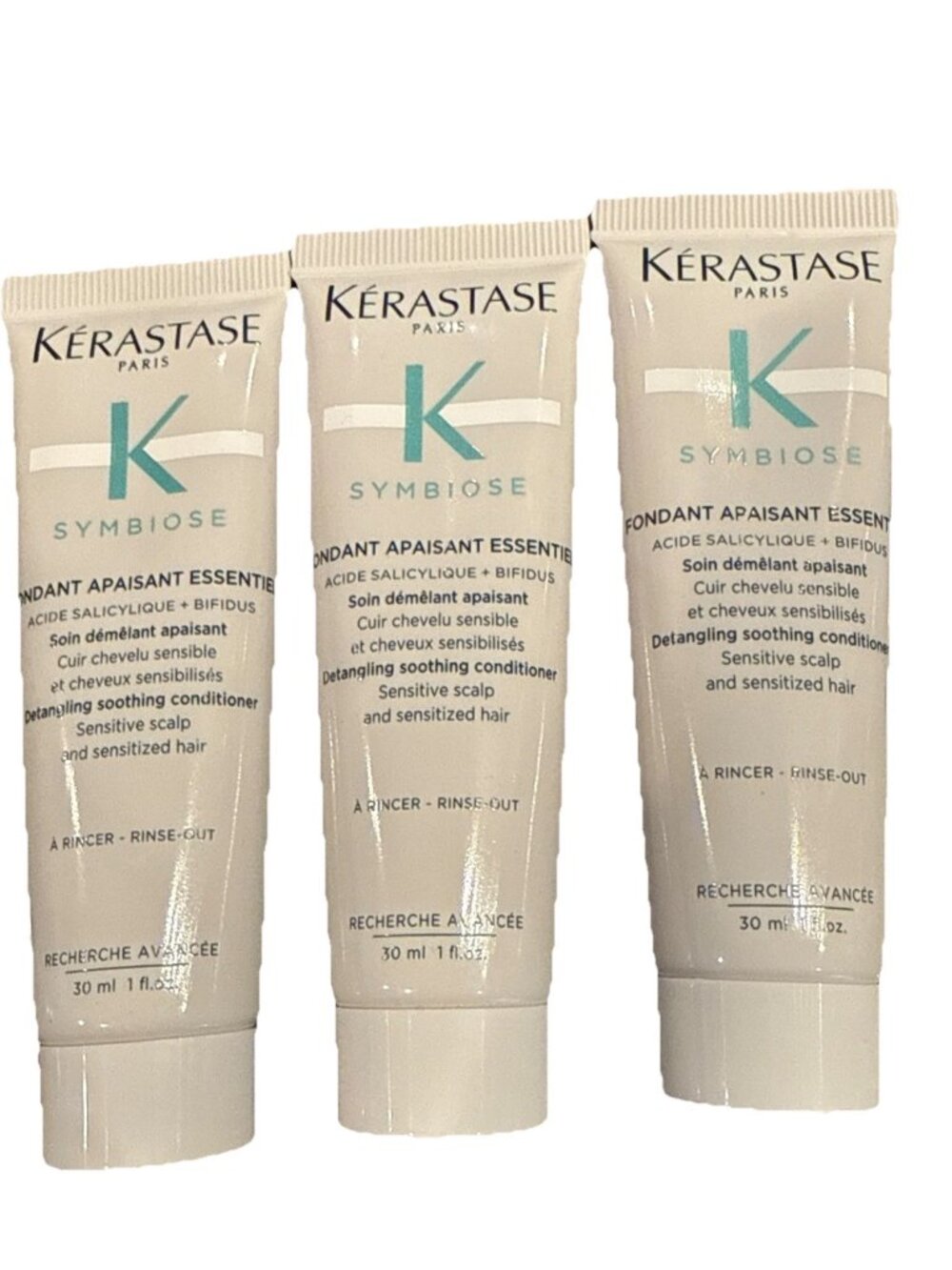 Kerastase Symbiose Fondant Detangling Soothing Conditioner 1oz Travel 3 pack